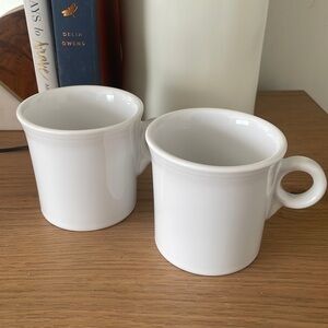 Fiesta White O ring mug set of 2